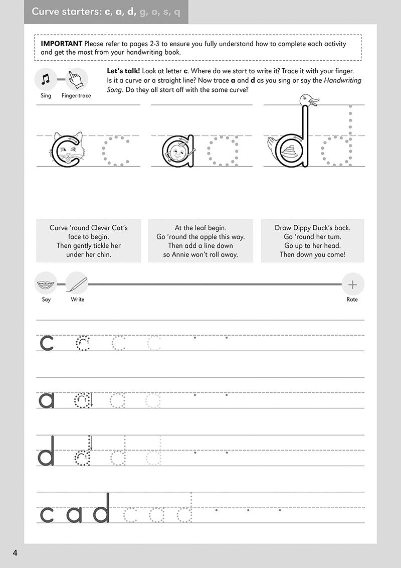 Grade One Handwriting Practice