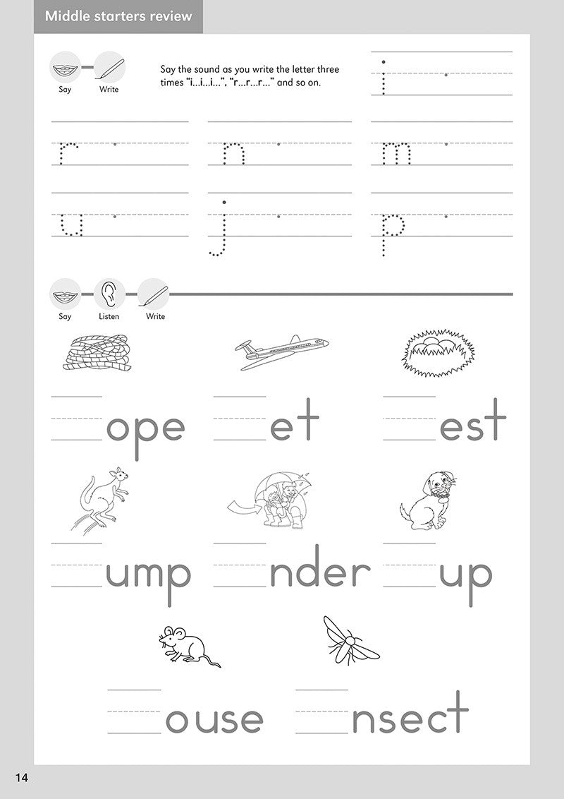Grade One Handwriting Practice