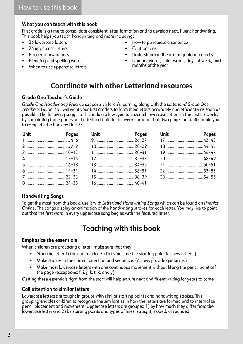 Grade One Handwriting Practice (2nd Edition)