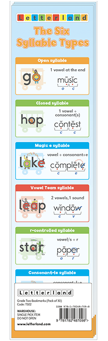 Grade One and Two Bookmarks (Pack of 30)