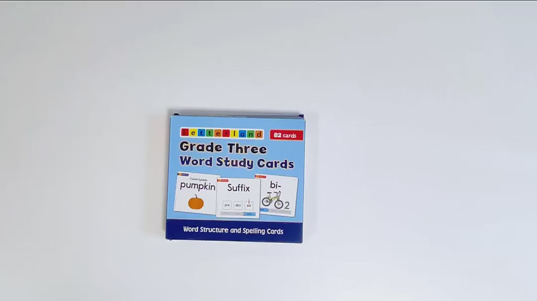 Load video: Grade Three Word Study Cards [Classic]