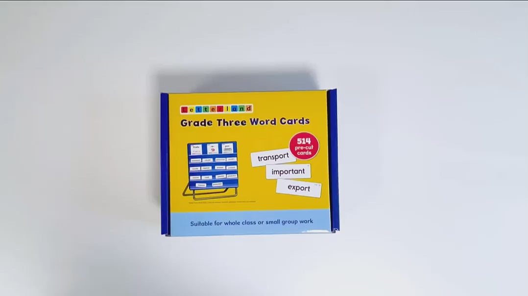 Grade Three Word Cards