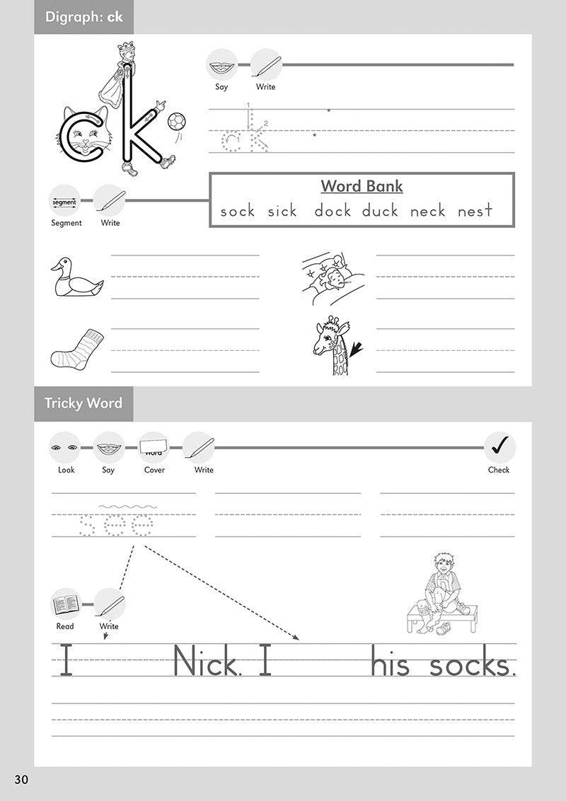 Kindergarten Handwriting Practice [Classic]
