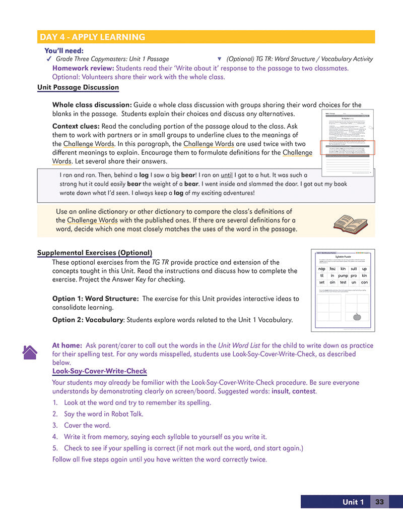 Grade Three Teacher's Guide [Classic]