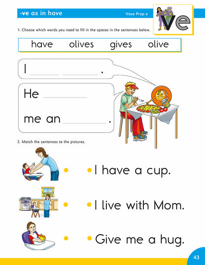 Kindergarten Phonics Practice (Set of 2) [Classic]